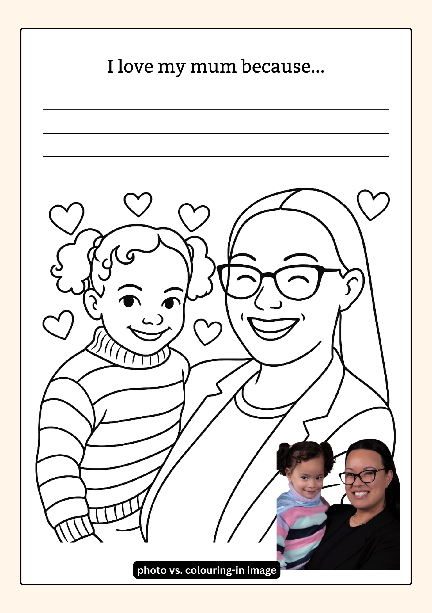 Personalised Colouring & Writing Book – Father's Day