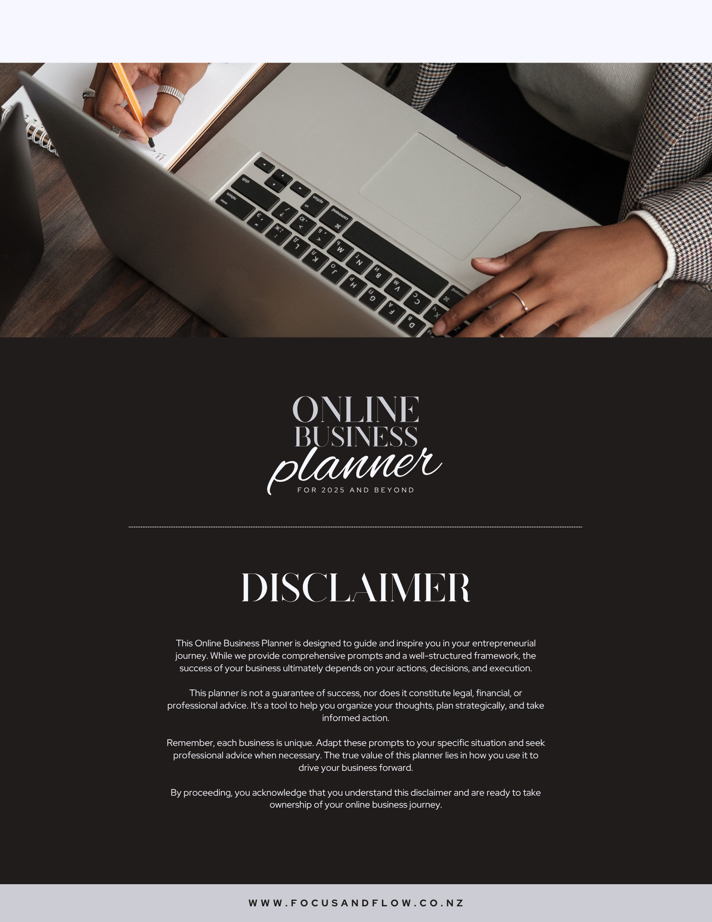 Online Business Planner for 2025 and Beyond