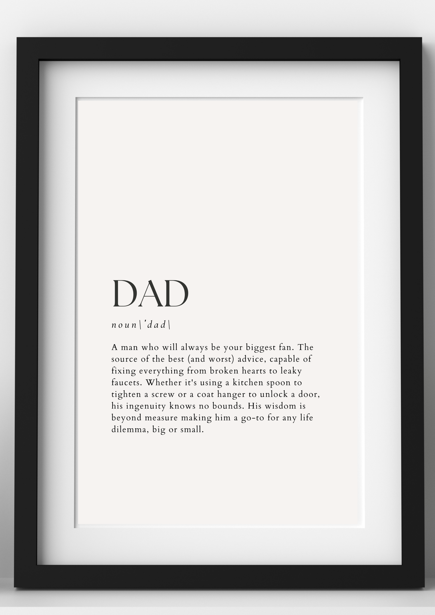 Personalised Definition Print – Custom Written, Digital or Framed Gift