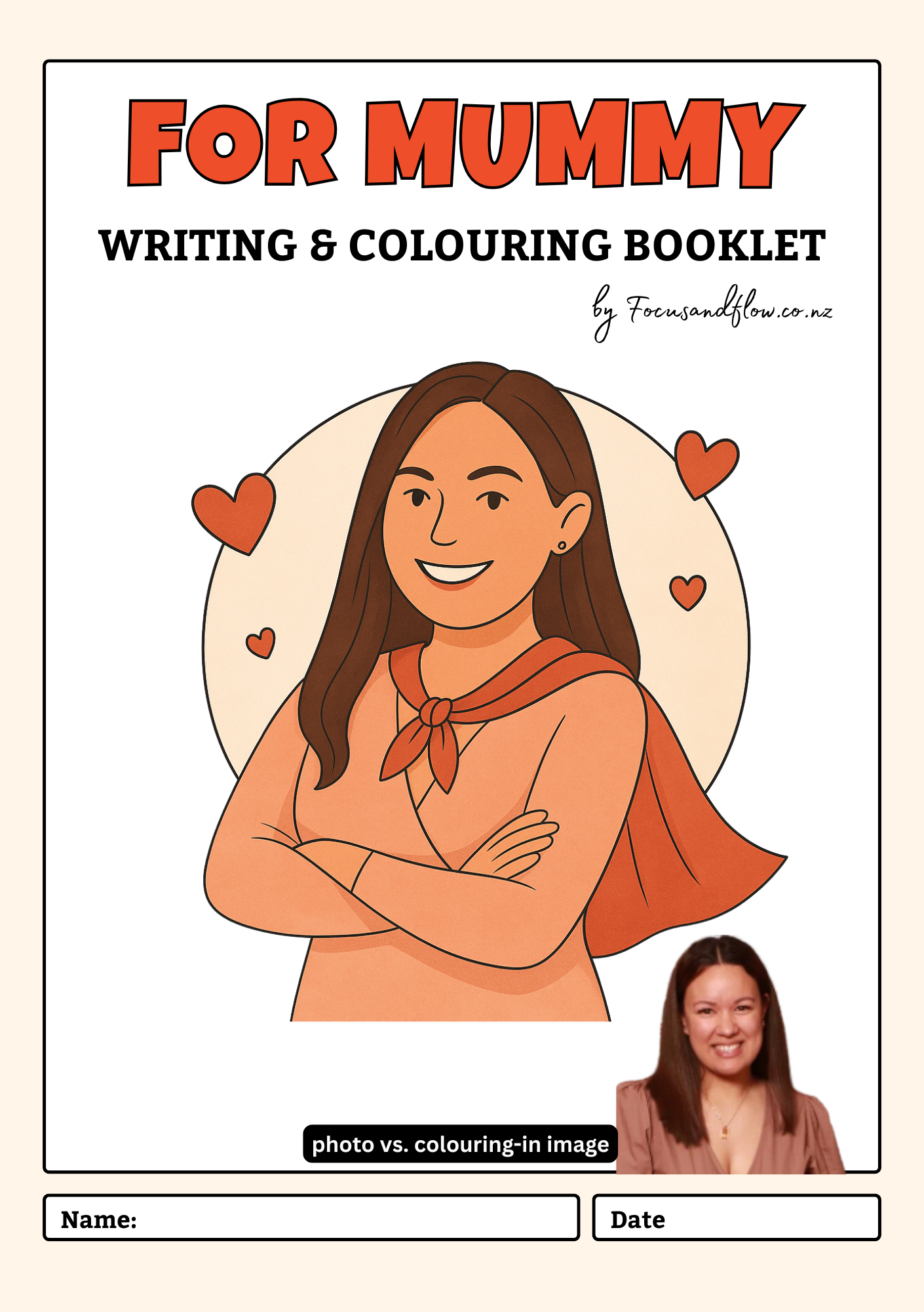 Personalised Colouring & Writing Book – Father's Day