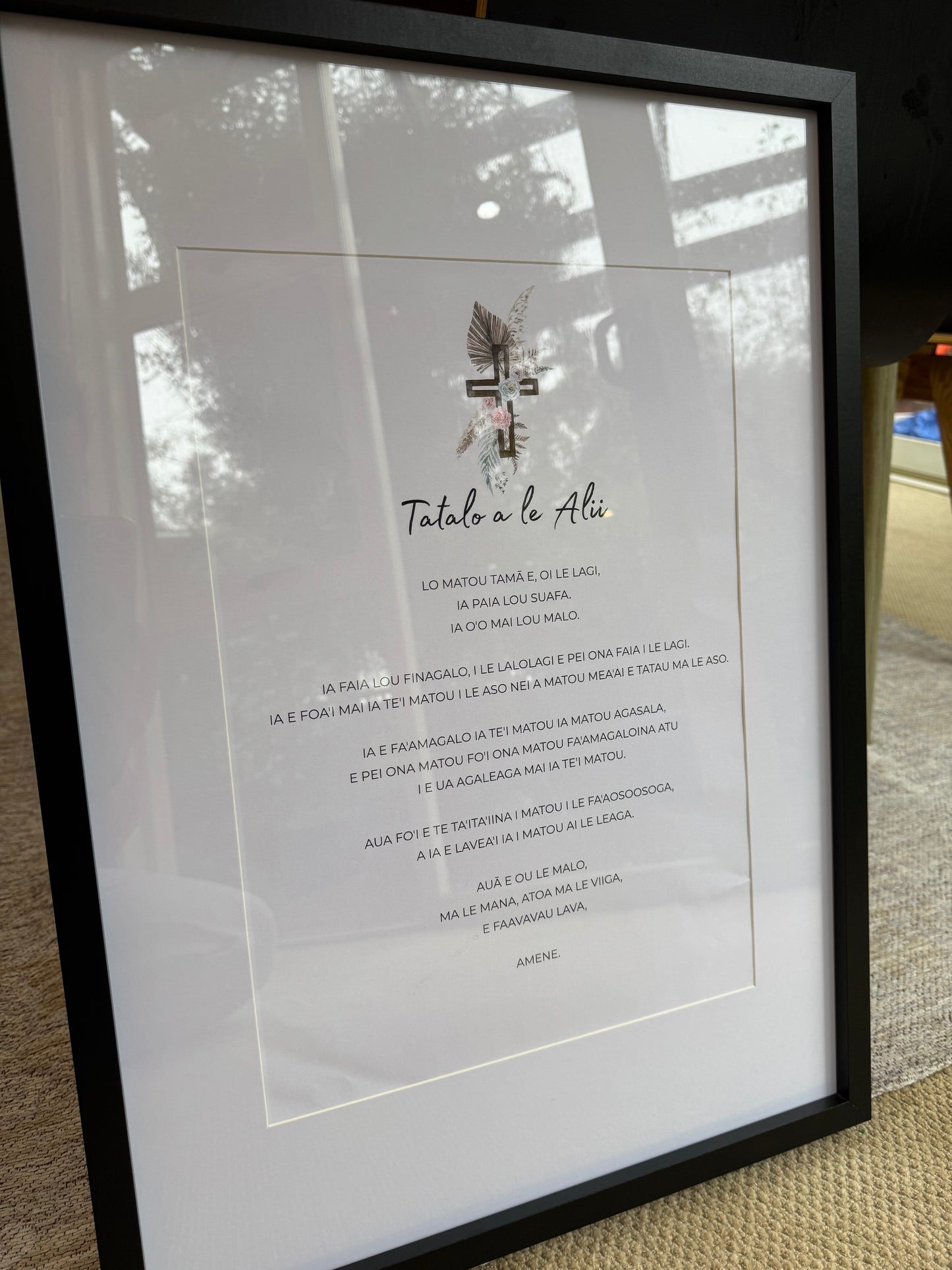 Tatalo a le Alii – Samoan Lord’s Prayer | A3 Digital Print