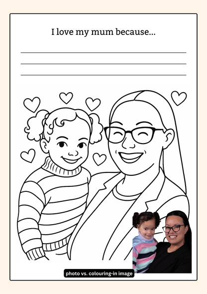 Personalised Colouring & Writing Book – Father's Day