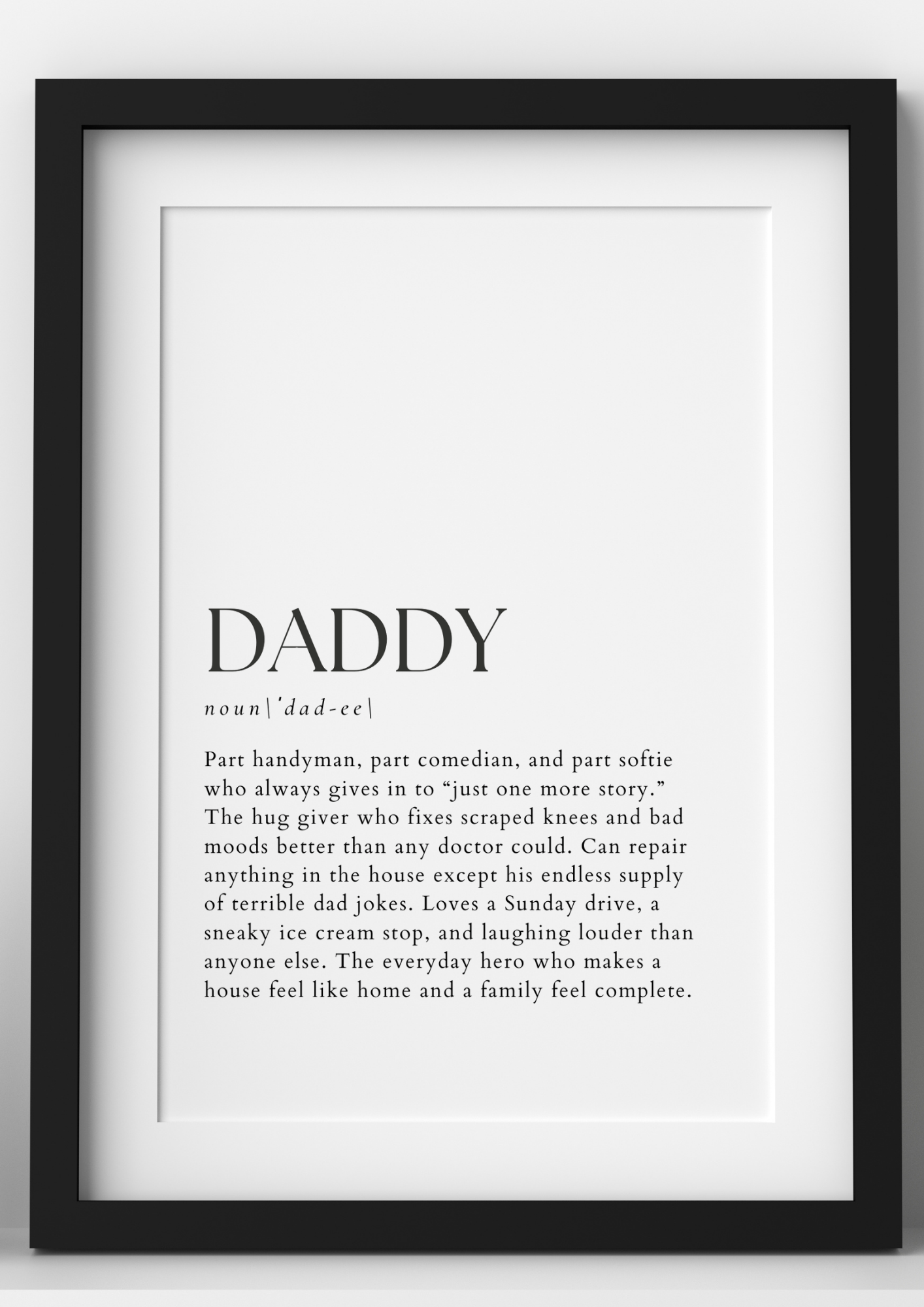 Personalised Definition Print – Custom Written, Digital or Framed Gift
