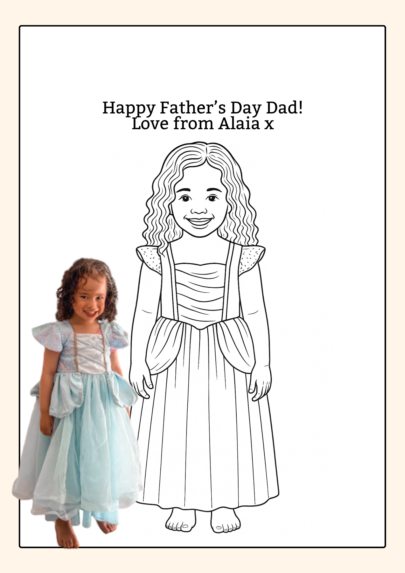 Personalised Colouring & Writing Book – Father's Day