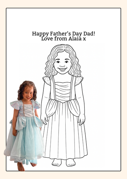 Personalised Colouring & Writing Book – Father's Day