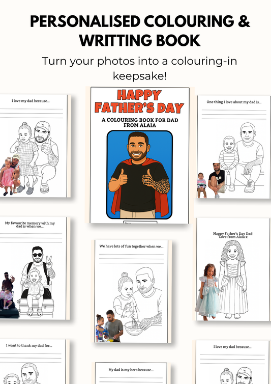 Personalised Colouring & Writing Book – Father's Day