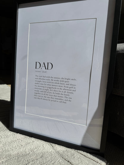 Personalised Definition Print – Custom Written, Digital or Framed Gift
