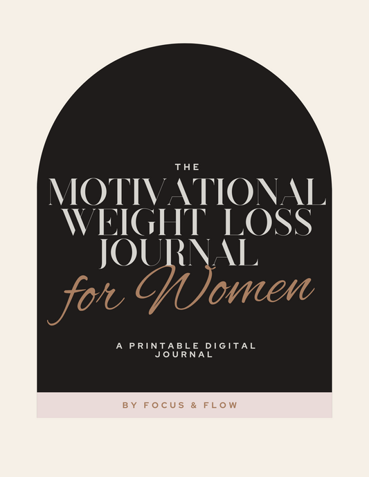 Monthly Motivational Weight Loss Journal for Women