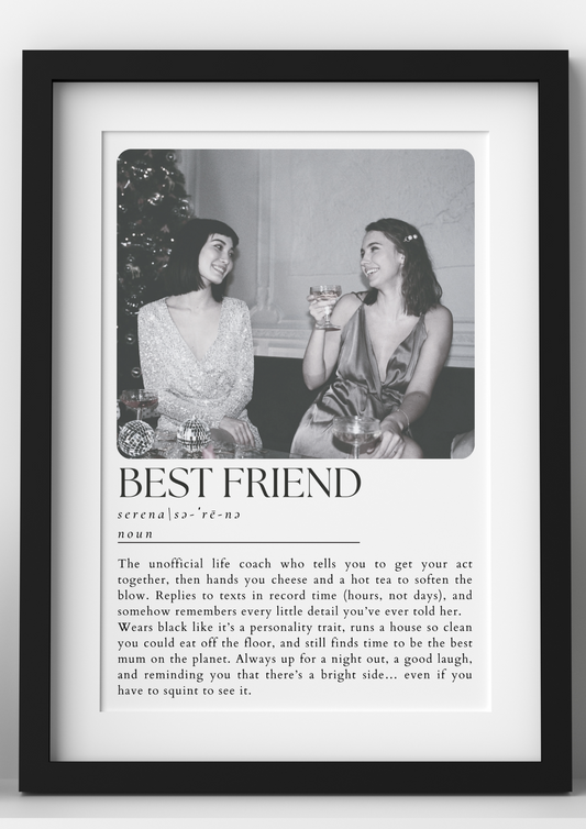 Personalised Photo Definition Print – Best Friend, Bridesmaid, Brother, Sister & More